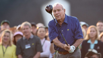 No ceremonial first tee shot for Arnie