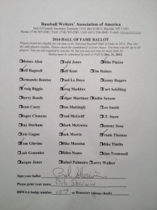 This year's completed ballot