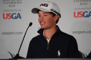 Cole Hammer is all smiles at U.S. Open