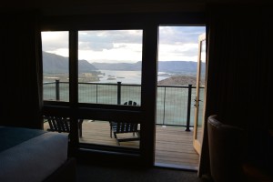 The Columbia is just over the bluff, as each room has a unobstructive balcony view. 
